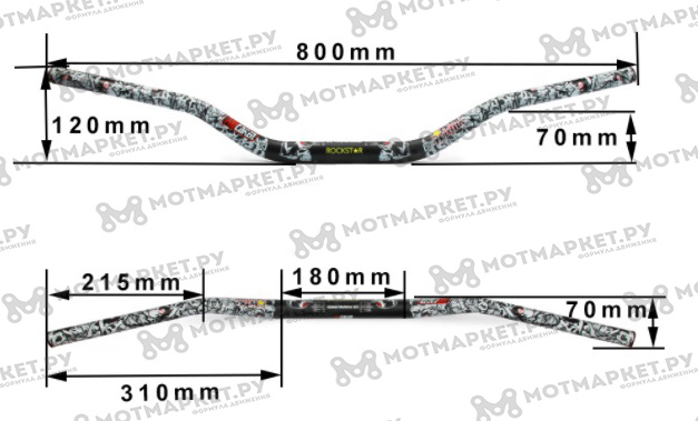 Руль Protaper #2 (28мм) Metal Mulisha купить в интернет-магазине ...